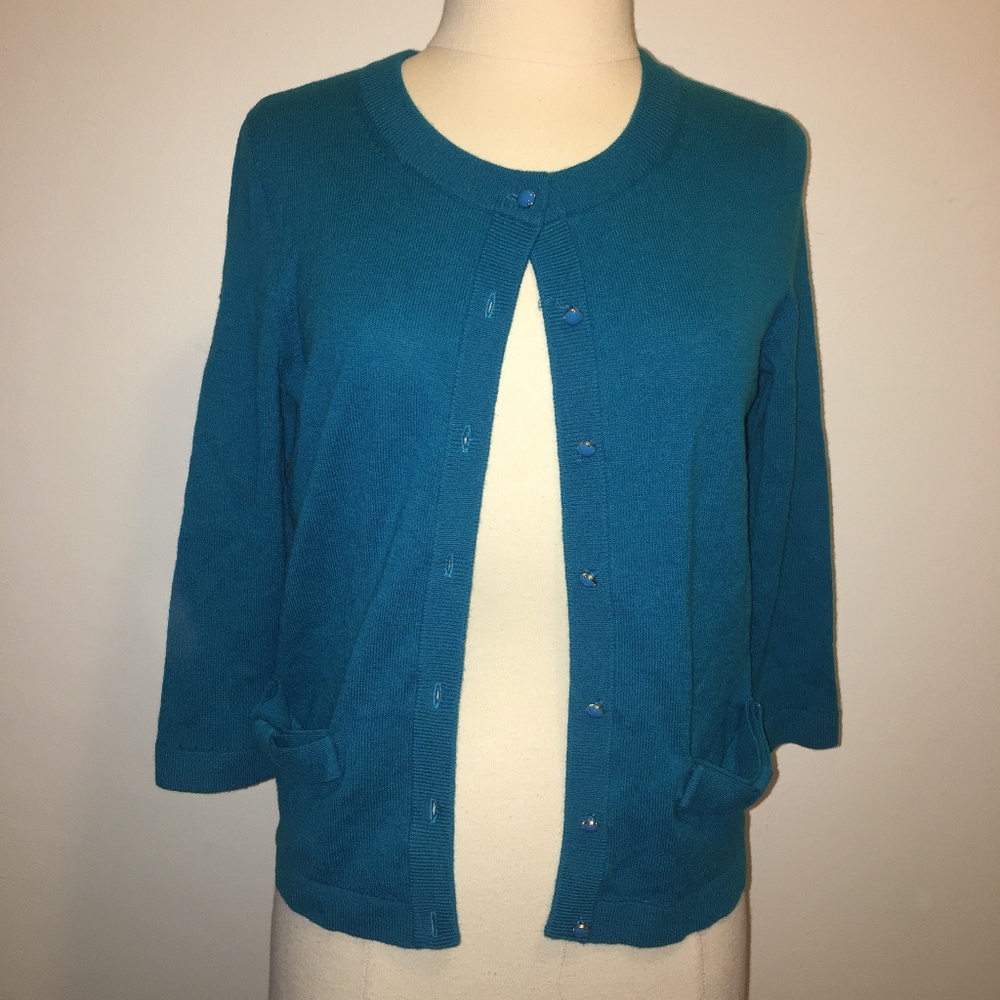 Turquoise Kate Spade Cardigan